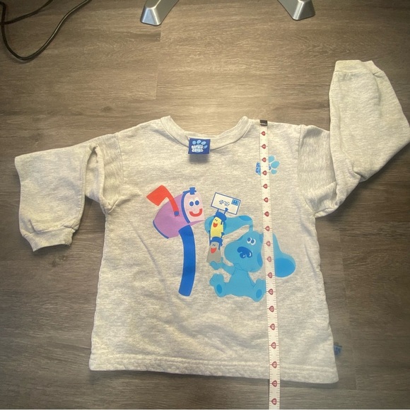 Vintage Viacom 1999 sweater RARE Gray/Blue’s Clues sweater Size 5 - Picture 5 of 7